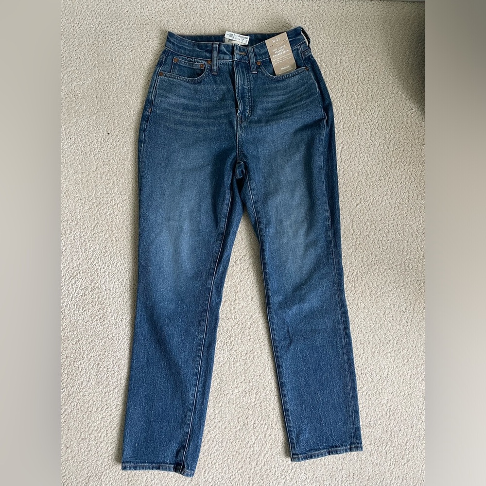 Madewell - the Curvy Perfect Vintage Jean - high rise, tapered leg- size 27